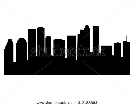 450x358 Huge Collection Of 'houston Skyline Silhouette Vector' Download