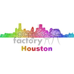 300x300 City Skyline Vector Clipart Usa Houston Royalty Free Gif