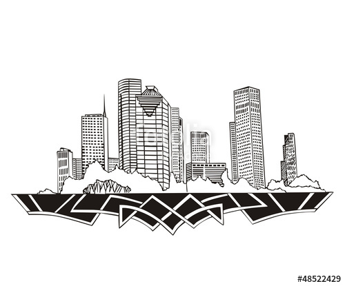 500x415 Houston, Tx Skyline Stock Image And Royalty Free Vector
