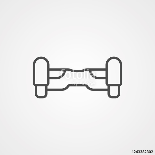500x500 Hoverboard Vector Icon Sign Symbol Stock Image And Royalty Free