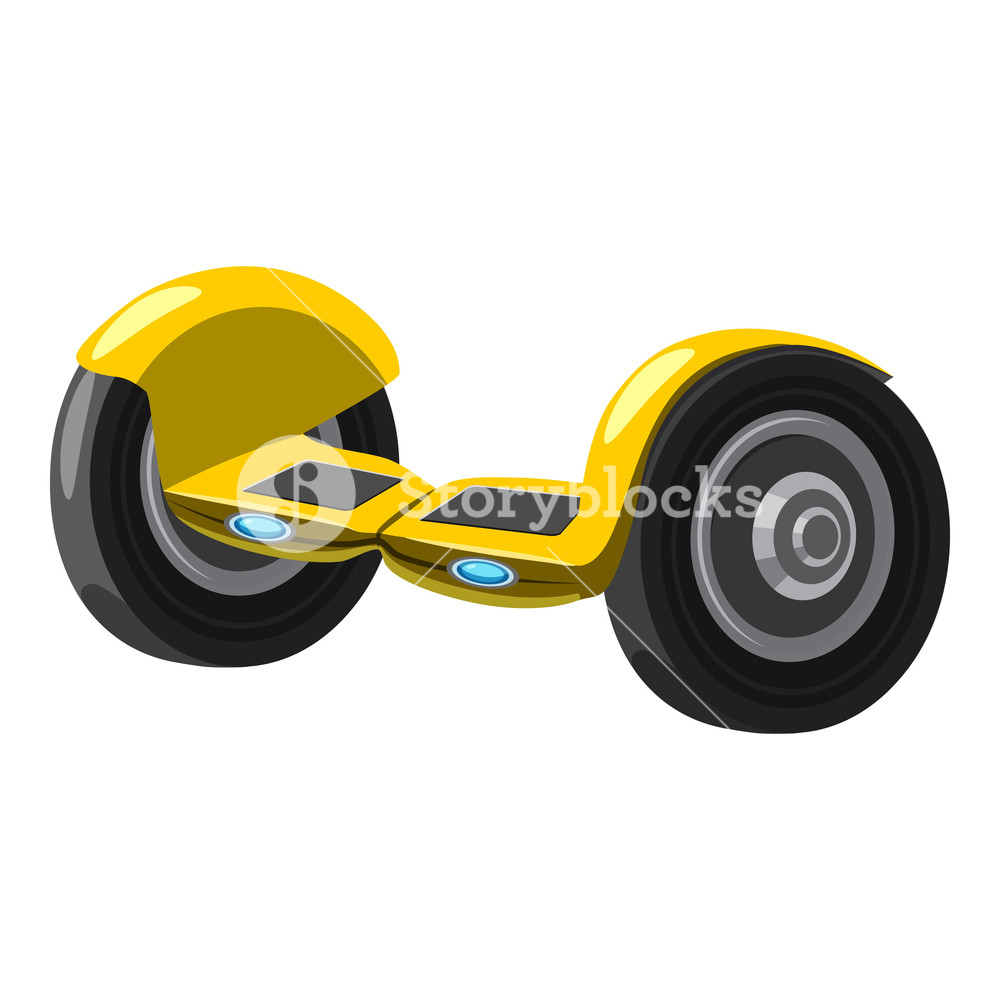 1000x1000 Self Balancing Hoverboard Icon Cartoon Illustration Of Self