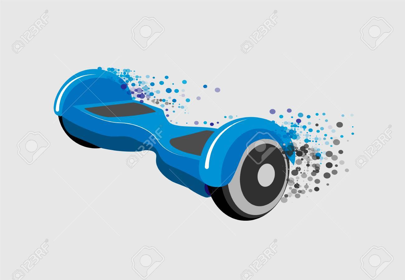1300x897 Vector Illustration Hoverboard, Segway, Gyroscooter, Gyroscope