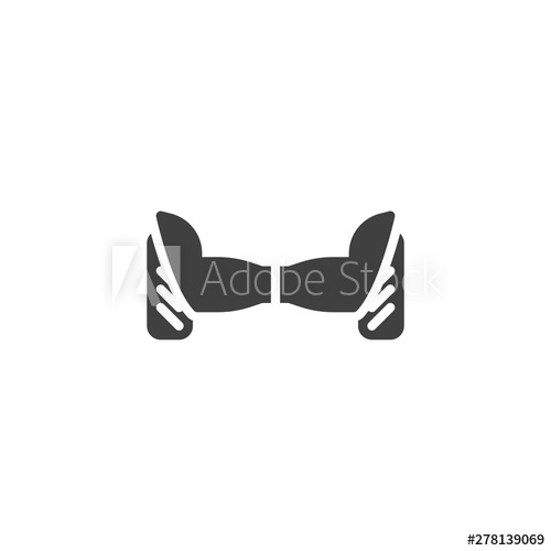 500x500 Electric Hoverboard Vector Icon Filled Flat Sign For Mobile