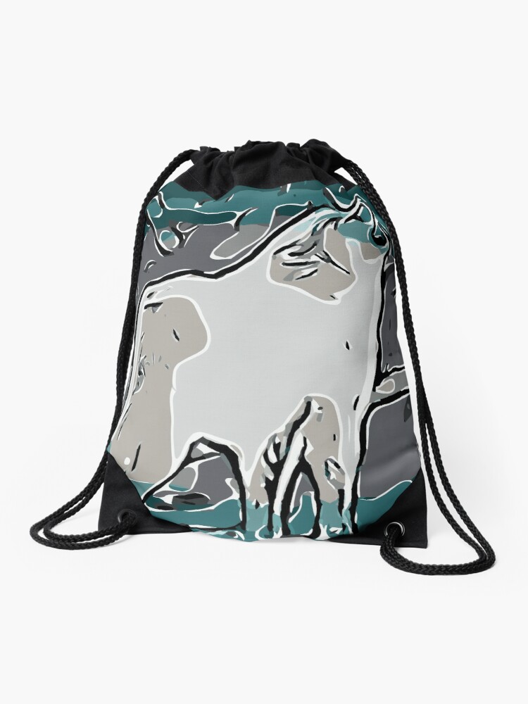 Howling Wolf Vector Drawstring Bag 750x1000 Howling Wolf Vector Drawstring Bag