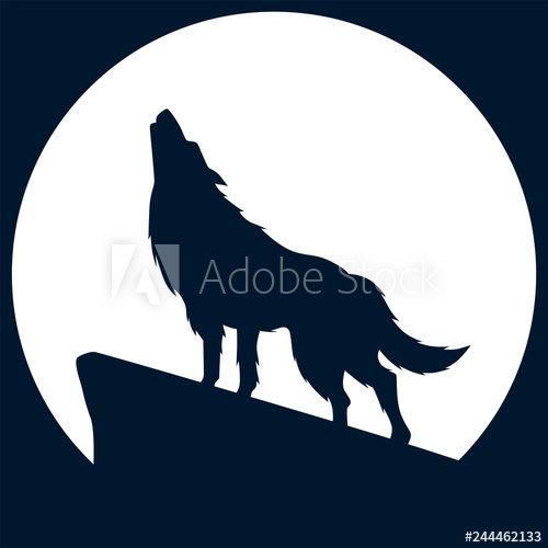 Howling Wolf Vector Wolf Shouting 500x500 Howling Wolf Vector Wolf Shouting