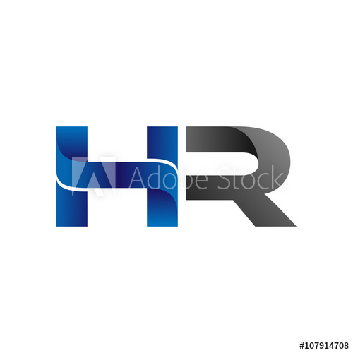 500x500 Modern Simple Initial Logo Vector Blue Grey Hr