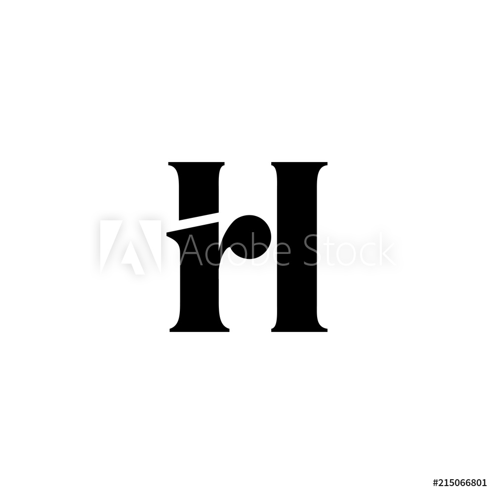 1000x1000 Photo Art Print Hr Letter Rh Initial Logo Vector Icon Europosters