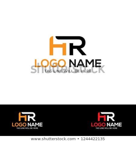 450x470 Hr Letter Logo Design Vector Illustration