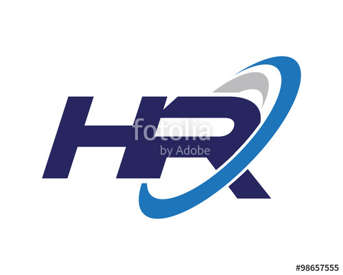 500x400 Hr Letter Swoosh Logo Stock Image And Royalty Free Vector