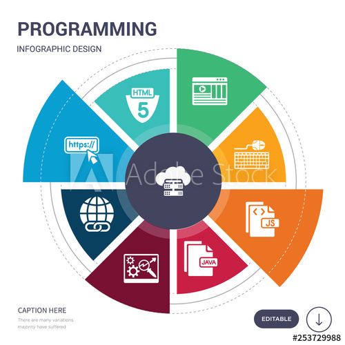 Set Of Simple Programming Vector Icons Contains Such As Hosting 500x500 Set Of Simple Programming Vector Icons Contains Such As Hosting