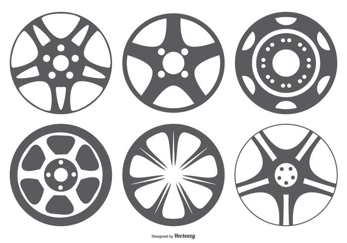 700x490 Hub Cap Vector Shape Collection