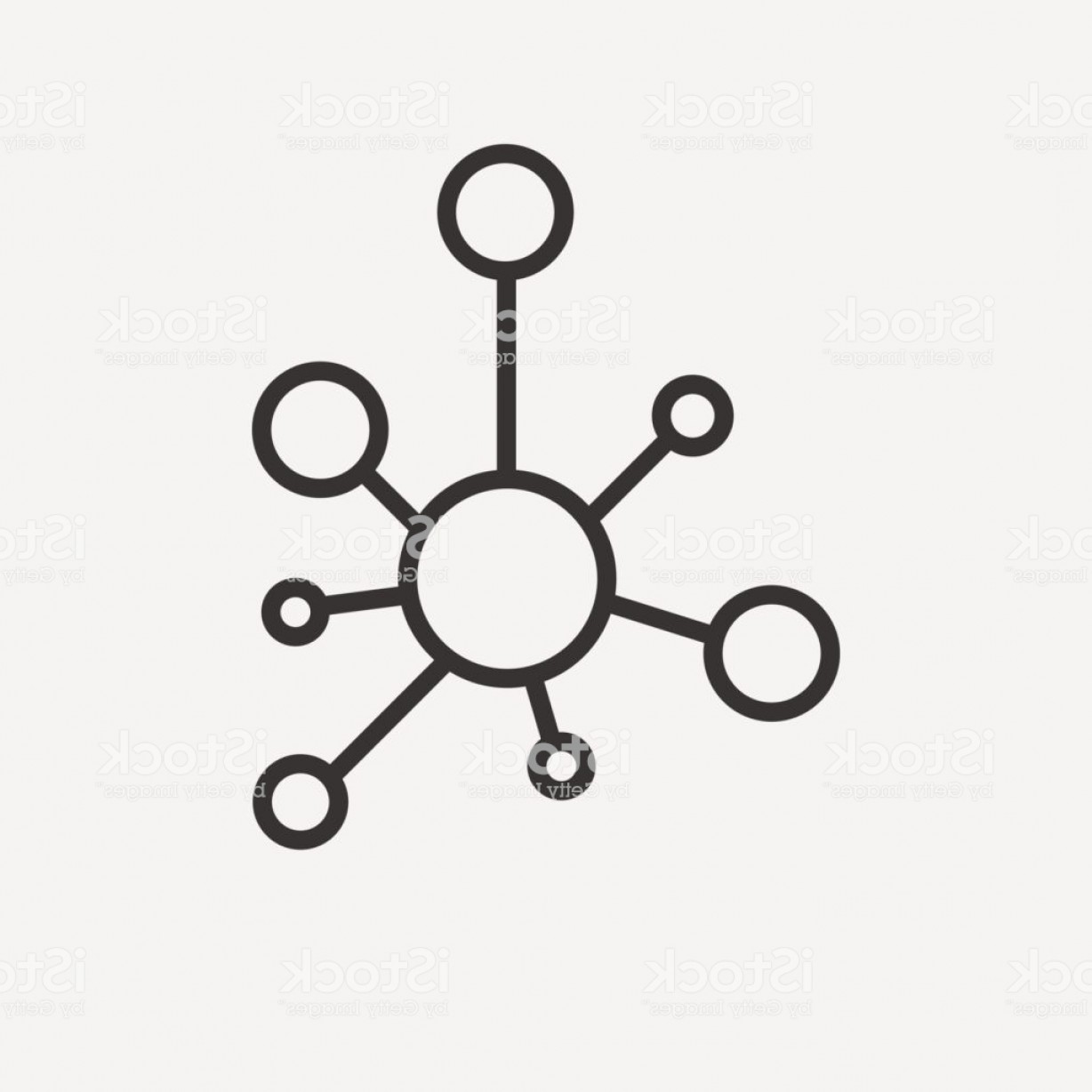 1228x1228 Connection Icon Hub Network Connection Isolated On Grey Background