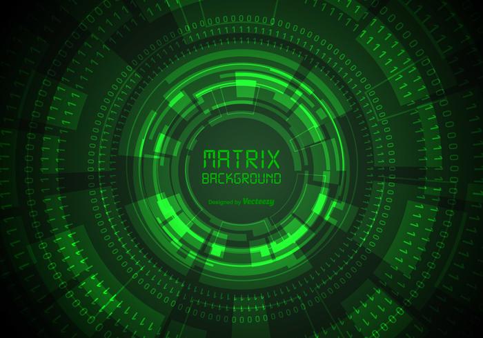 700x490 Green Matrix Background With Binary And Hud Elements