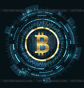 285x300 Bitcoin With Hud Elements Bit Coin, Btc