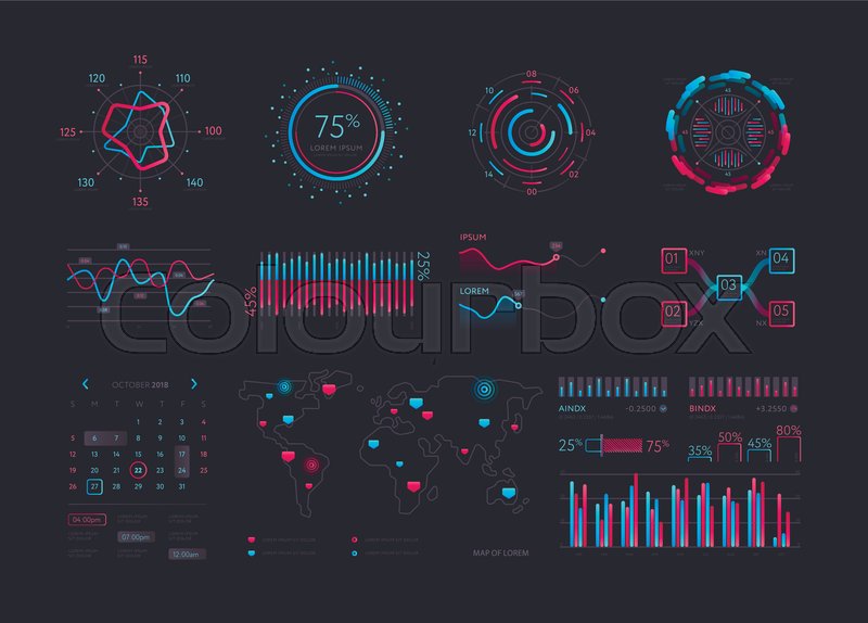 Interface Screen With Data Infographic Stock Vector Colourbox 800x574 Interface Screen With Data Infographic Stock Vector Colourbox
