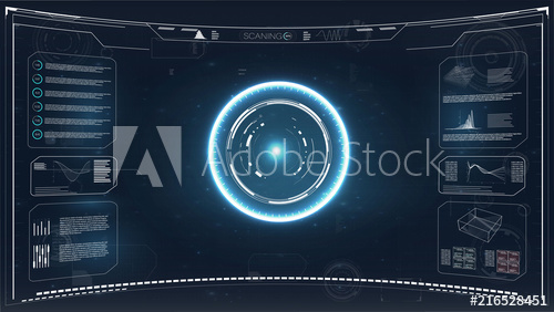 Modern Illustration For Wallpaper Design Hud Futuristic Interface 500x282 Modern Illustration For Wallpaper Design Hud Futuristic Interface