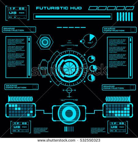 Sci Fi Futuristic User Interface Hud Vector Illustration 450x470 Sci Fi Futuristic User Interface Hud Vector Illustration