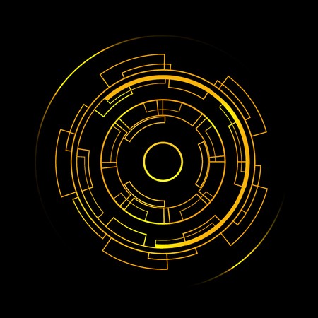 Yellow Circle Futuristic Interface Technology Hud Vector Design 450x450 Yellow Circle Futuristic Interface Technology Hud Vector Design