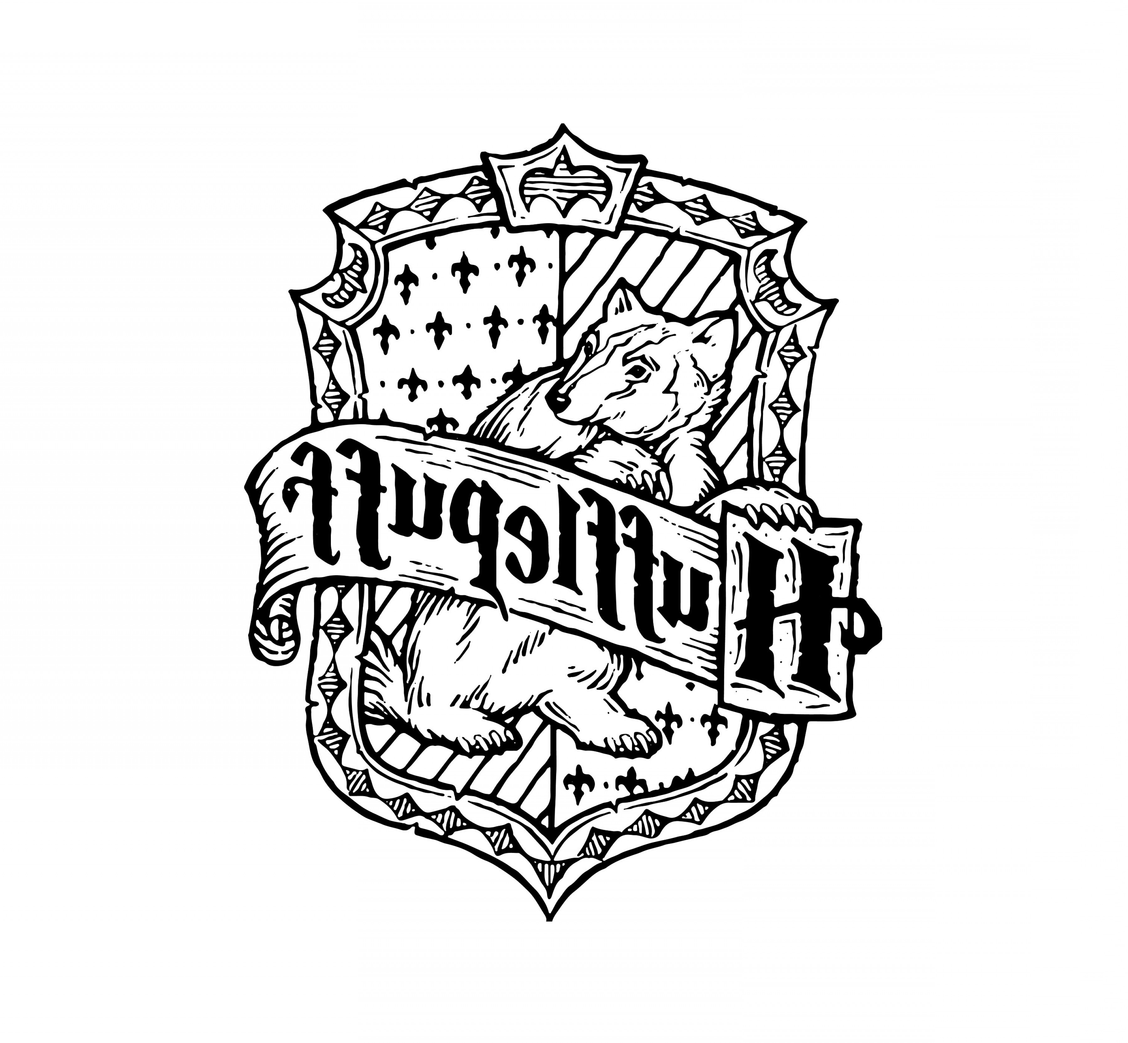 Hufflepuff Crest Vector at Vectorified.com | Collection of Hufflepuff ...