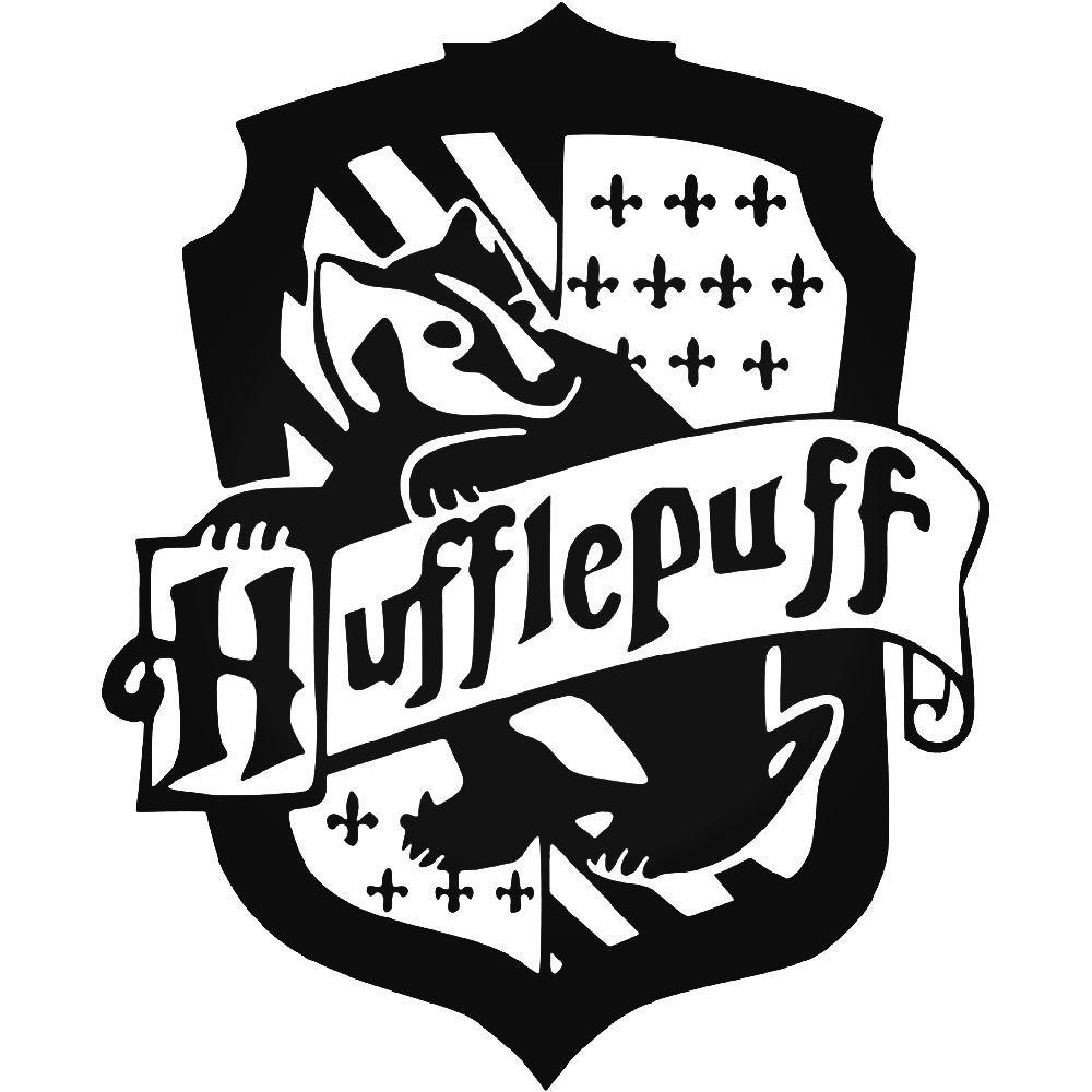 1000x1000 Hufflepuff Crest Vinyl Decal Sticker Ballzbeatz Com