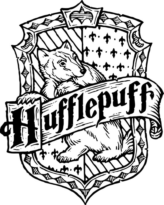 570x714 Hufflepuff Crest Emblem Badge Harry Potter Hogwarts House