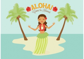 285x200 Hula Dancer Free Vector Graphic Art Free Download