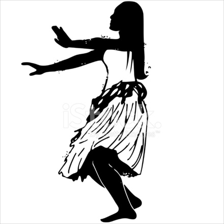 440x440 Pulp Hula Dancer Stock Vector