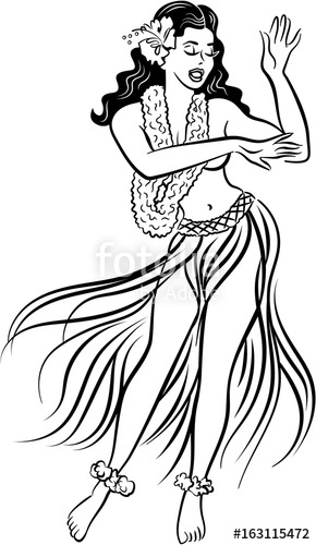 Hula Girl Vector at Vectorified.com | Collection of Hula Girl Vector ...