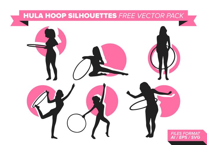 700x490 Hula Hoop Silhouettes Free Vector Pack