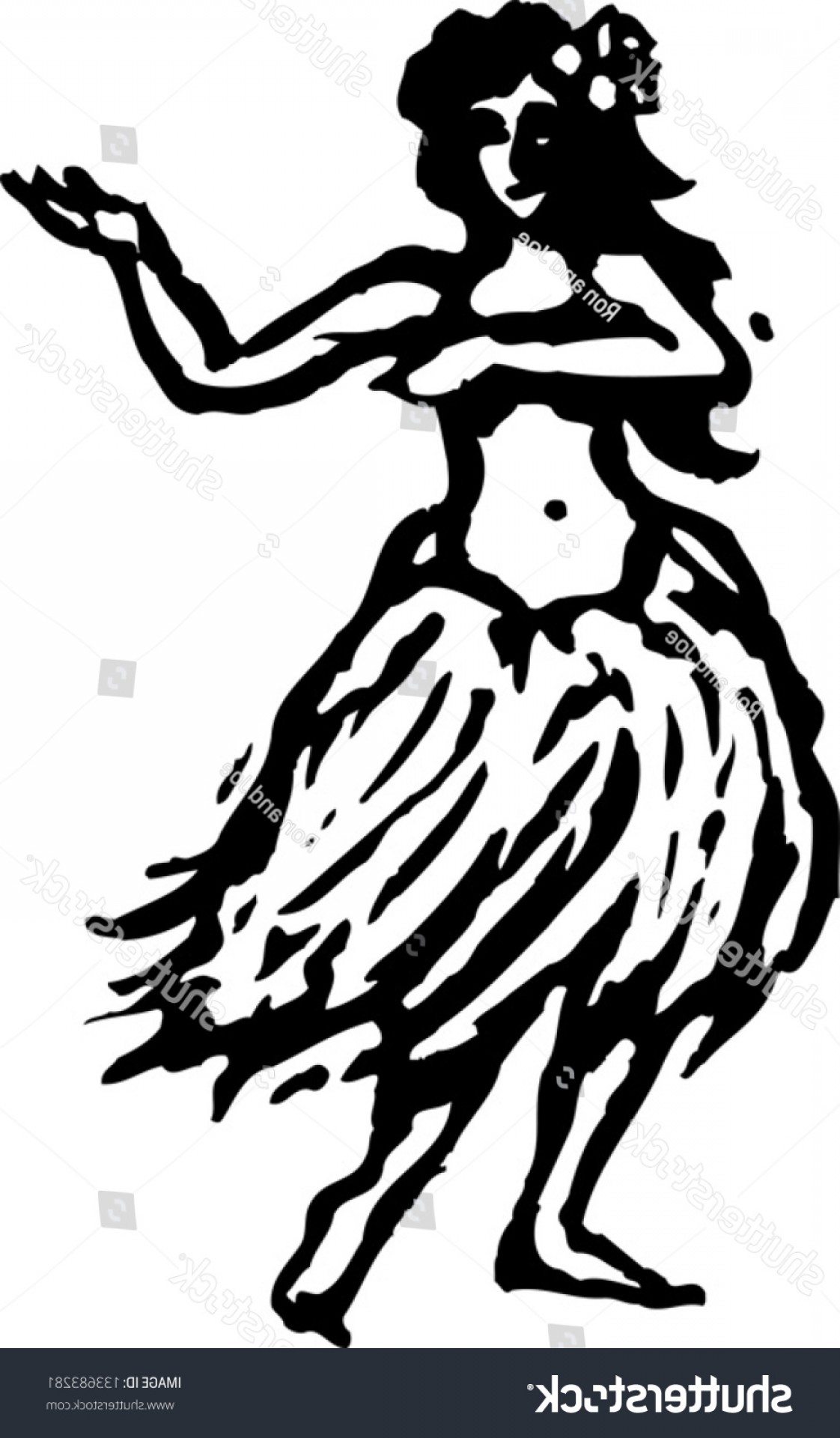 1122x1920 Vector Black And White Hula Cqrecords