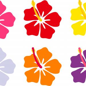300x300 Energy Hawaiian Flowers Cartoon Cute Hula Girl Stock Vector Soidergi