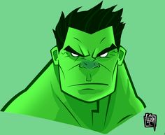 Hulk Face Vector