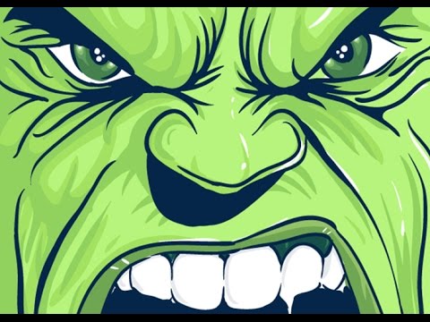 Marvel Hulk Adobe Illustrator Drawing 480x360 Marvel Hulk Adobe Illustrator Drawing