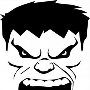 300x300 Custom Hulk Face Vector Png Geekchicpro