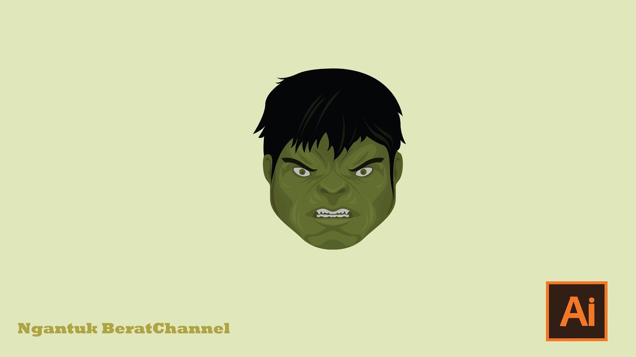 1280x720 Hulk Vector Mini Face Tutorial