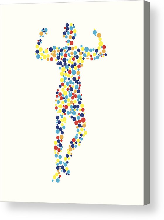 Vector Illustration Of Human Body Outline Acrylic Print 560x750 Vector Illustration Of Human Body Outline Acrylic Print