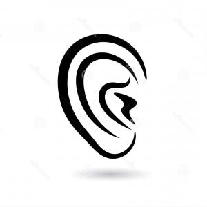 Stock Illustration Human Ear Vector Illustration White Background 300x300 Stock Illustration Human Ear Vector Illustration White Background