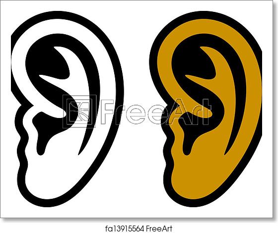 Free Art Print Of Vector Human Ear Symbols Freeart 560x470 Free Art Print Of Vector Human Ear Symbols Freeart