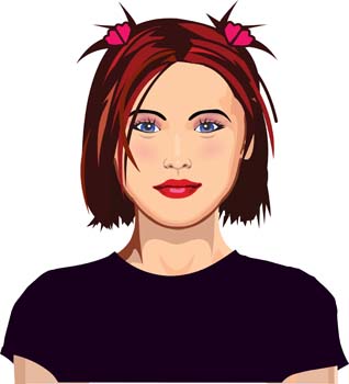 Human Face Vector Clip Arts, Free Clipart 318x350 Human Face Vector Clip Arts, Free Clipart