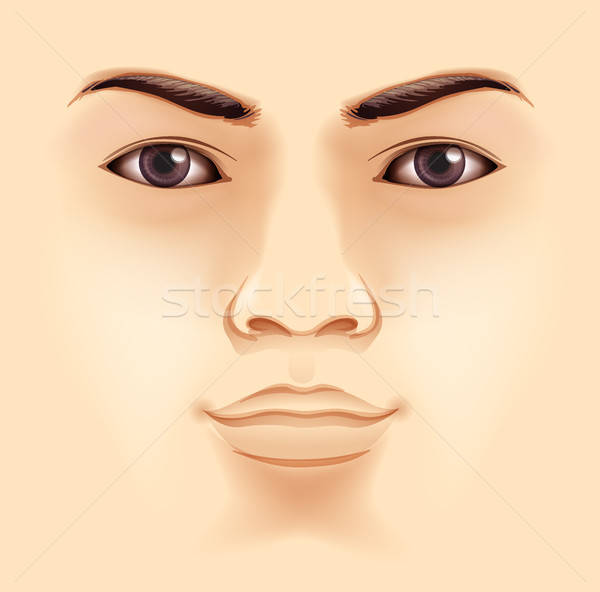 Human Face Vector Illustration Daniel Cole 600x592 Human Face Vector Illustration Daniel Cole
