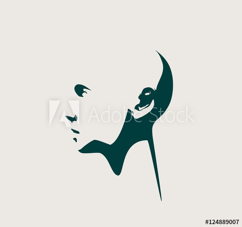 Human Head Silhouette Face Profile View Elegant Silhouette 500x468 Human Head Silhouette Face Profile View Elegant Silhouette