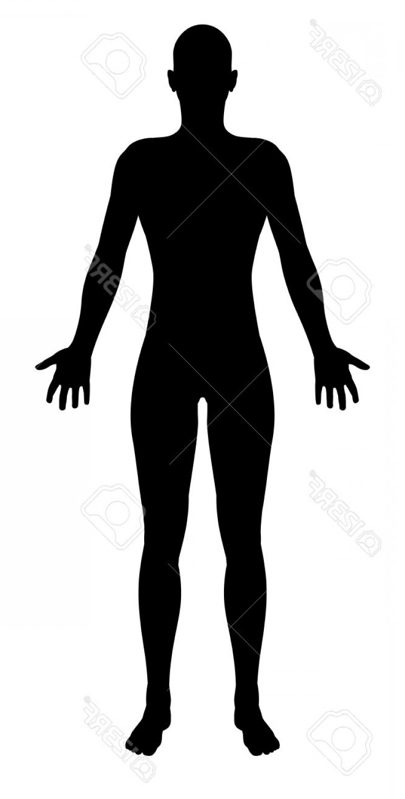 792x1560 Photostock Vector A Stylised Unisex Human Figure Standing