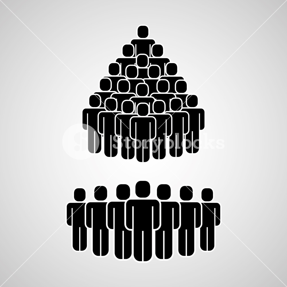 1000x1000 People Group Staff Human Figure Icons Vector Illustration Royalty