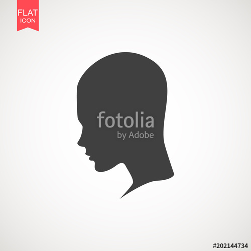 500x500 Human Head Silhouette It Can Be Used As Part Of Various Graphic