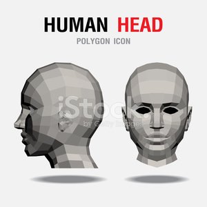 300x300 Human Polygon Vector Illustration Premium Clipart