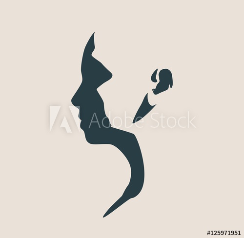 500x488 Human Head Silhouette Face Side View Elegant Silhouette Of Part