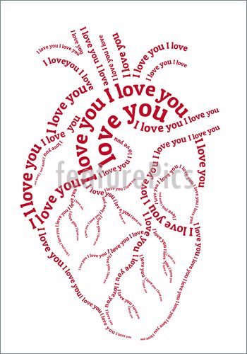 350x500 Holidays Red Human Heart, Vector