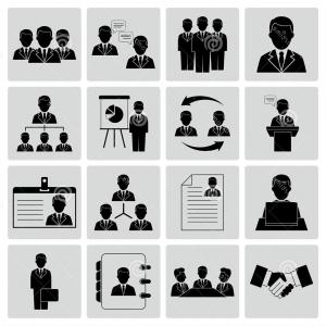 300x300 Royalty Free Stock Images Human Resources Management Icons Vector