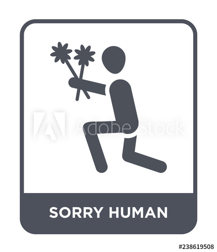 430x500 Sorry Human Icon Vector