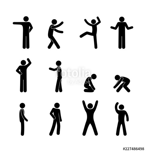 480x500 Stick Figure Human Icon Stock Image And Royalty Free Vector